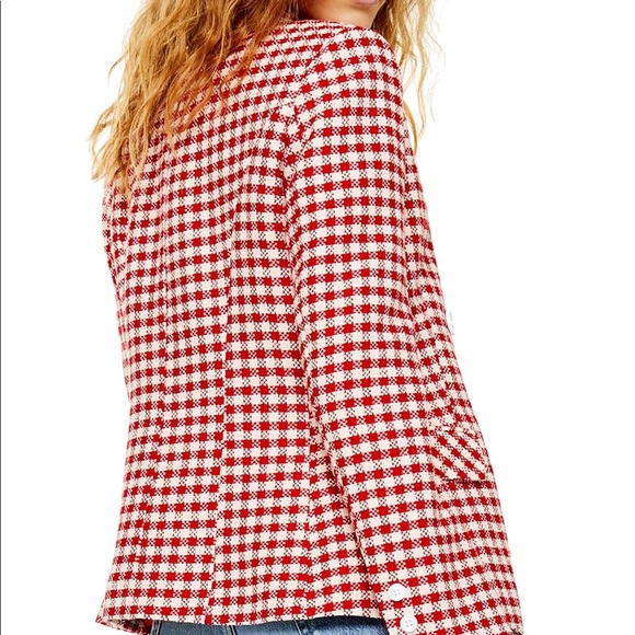 NWT Topshop Check Jacket - Picture 2 of 6